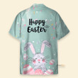Cute Bunny Hugs Eaater Eggs - Hawaiian Shirt