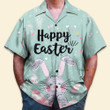 Cute Bunny Hugs Eaater Eggs - Hawaiian Shirt