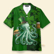 Octopus Beer Happy St. Patrick's Day - Hawaiian Shirt