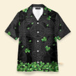 Irish Shamrock Black St Patrick's Day - Hawaiian Shirt