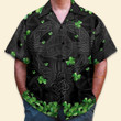 Irish Shamrock Black St Patrick's Day - Hawaiian Shirt