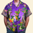 Alligators Funny Mardi Gras Clowns Happy - Hawaiian Shirt