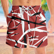 Homesizy Red Frankenstrat Strings Cosplay Costume  Beach Shorts