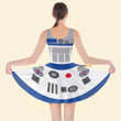 Homesizy Star Wars Movie Droid Cosplay Costume  Skater Dress