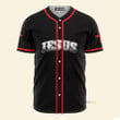 Homesizy Jesus Is my God, My Life, My All, My Everything Black And Red - Baseball Jersey