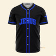 Homesizy Amazing Jesus Lion King Blue And Black - Baseball Jersey
