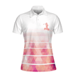 You Say Girls Can't Golf I Say Watch Me Light Pink Argyle Pattern - Women Polo