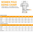 Colorful Female Golfer - Women Polo
