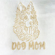 Personalized German Shepherd Dog Mom Embroidered Tote Bag, Custom Tote Bag with Dog Name, Gifts For German Shepherd Lovers