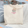 Personalized Best Pomeranian Dog Mom Ever Embroidered Tote Bag, Custom Tote Bag with Dog Name, Best Gifts For Pomeranian Lovers