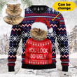 Phooto Inserted You Are So Ugly Christmas Blue Ugly Sweater