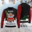 Merry Christmas Bulldog And Snowman Funny Ugly Sweater