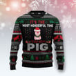 It‘s The Most Wonderful Time To Stay With My Pig Funny Ugly Sweater