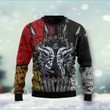 Viking Christmas Funny Red Black Ugly Sweater