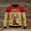 Howdy Christmas Yellow Red Funny Ugly Sweater
