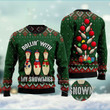 Bowling Rollin' With My Snowmies Funny Family Ugly Sweater