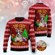 Greyhound Too Cute For The Naughty List Funny Ugly Sweater
