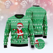 Funny Santa Claus Floss Green Ugly Sweater For Men And Women