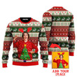 Personalized Custom Photo On Vintage Tacky Christmas Sweaters For Men & Women
