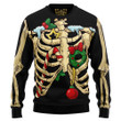 Skeleton Awesome Ugly Christmas Sweater