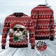 Bulldog Merry Christmas Ugly Sweater For Men And Women