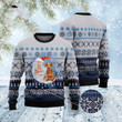 Dachshund Love Santa Moon Ugly Christmas Sweater