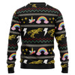 Dinosaur Unicorn Ride Hard Ugly Christmas Sweater PN112433
