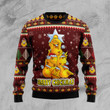 Merry Chickmas TG5129 - Ugly Christmas Sweater unisex womens & mens, couples matching, friends, chicken lover, funny family sweater gifts (plus size available)