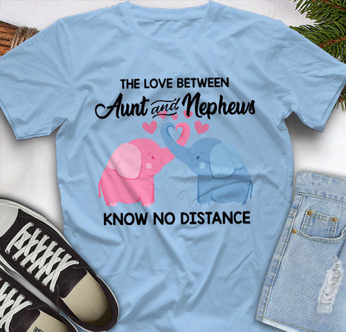 Hobby Holiday The Love Between Aunt And Nieces Know No Distance Ladies Unisex Cotton Tshirt