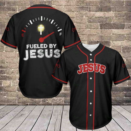 Baseball Tee Fueled By Jesus Baseball Jersey 420 QT210725Td