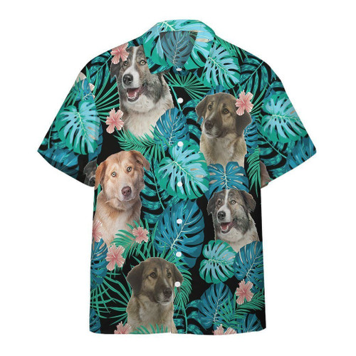 3D Aidi Dog Summer Custom Short Sleeve Shirt Hawaiian Shirts