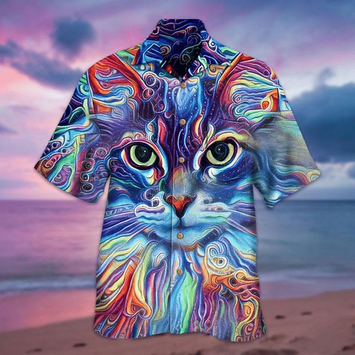 3D Cat Hawaiian Shirts Aloha KLZ1071974Lb