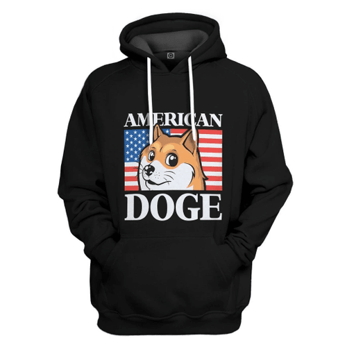 3D American Doge Custom Tshirt Hoodie Apparel
