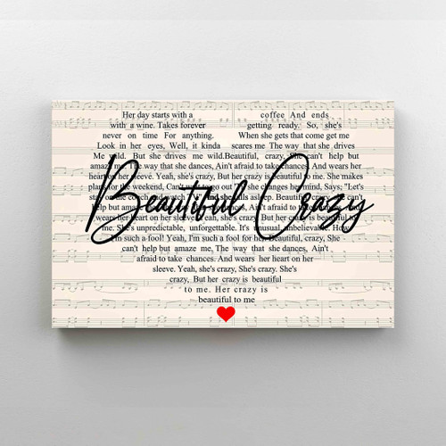 Beautiful Crazy Valentine Love Couple Canvas QT211622Ee