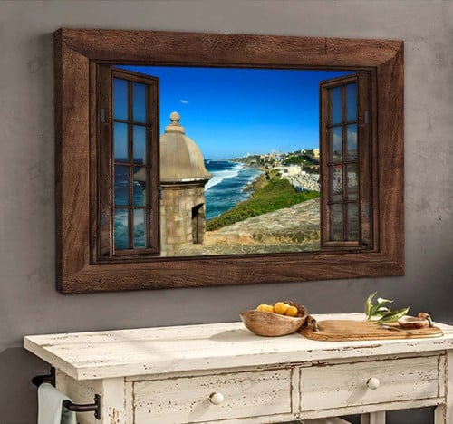Puerto Rico Window View Poster & Matte HY209059