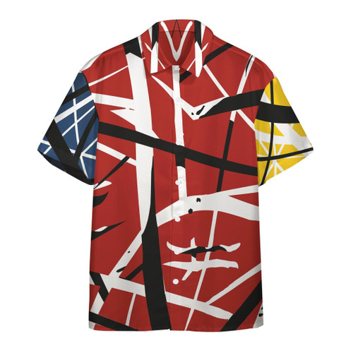 3D Frankenstrat RGB Mix Custom Shorts Sleeve Shirt Hawaiian Shirts Aloha Hawaii