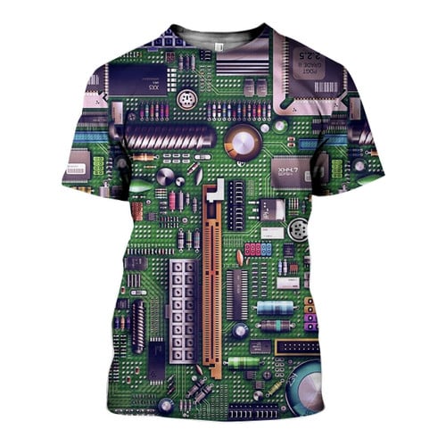Computer Motherboard Circui Tshirt Zip Hoodie Sweatshirt Shorts QT212194Tf