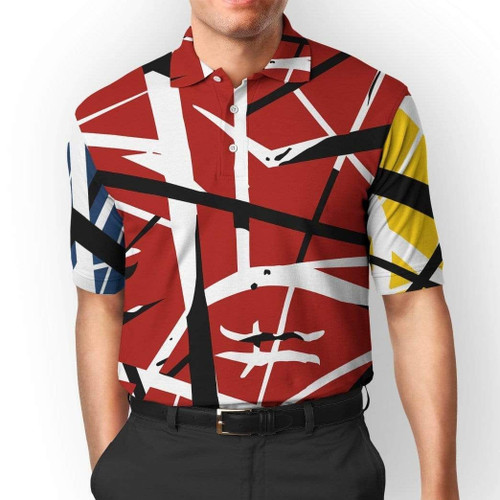 3D Frankenstrat RGB Mix Custom Cosplay Polo Shirts Apparel QT305045La