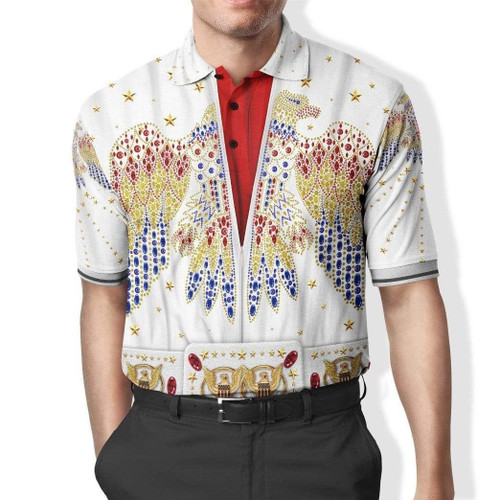 ELVIS PRESLEY Custom Cosplay Polo Shirts T-Shirt Apparel Unisex Short Sleeves 3D Printed QT206272La