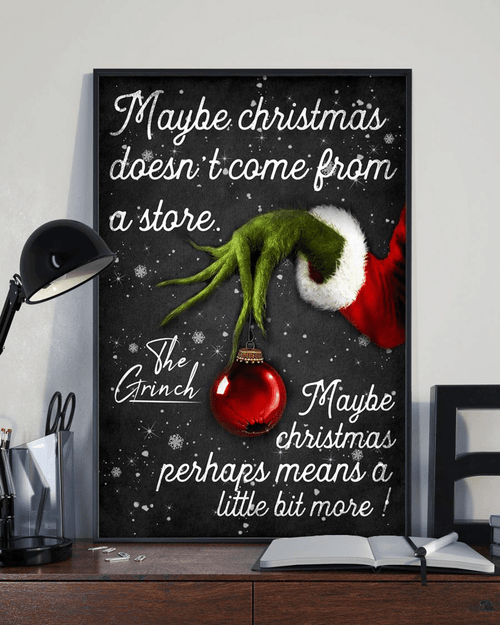 Maybe Christmas Doesnt Come From A Store Merry Christmas Canvas HY207448Ee