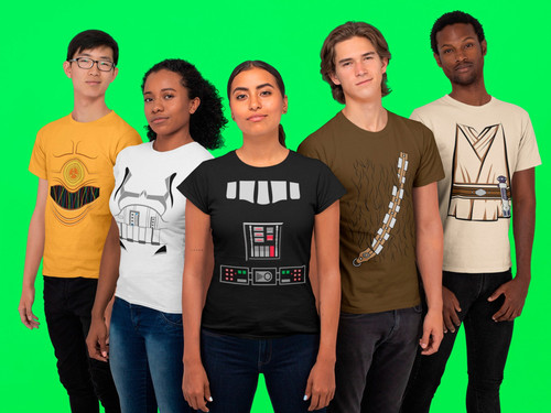 Choose your side, Galactic T-shirt - Group Costume, Christmas Costume, Christmas Group Costume, Star Wars Costume, Christmas Gift QT302535Cd Unisex Cotton Tshirt