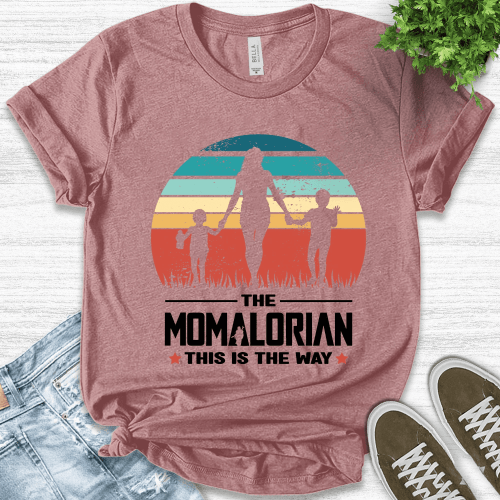 Momalorian Shirt, Star Wars Mom Shirt, Mamalorian Shirt, Mothers Day Shirts, Gift For Her, Gift For Mom, Mom Gift, Gift For Wife B-23022315 Unisex Cotton Tshirt
