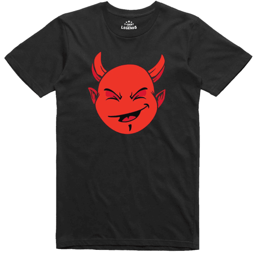 Halloween Costume T Shirt Mens Cheeky Laughing Devil Regular Fit Top