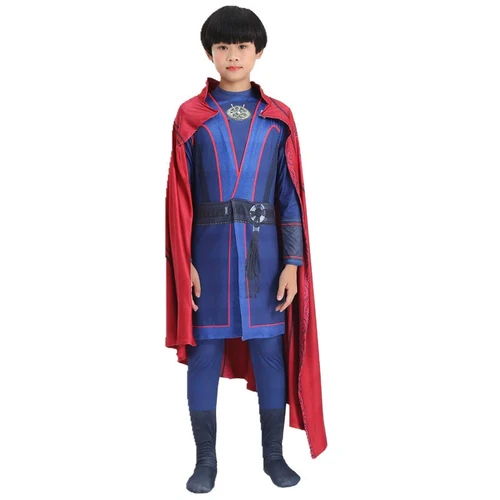 Film Doctor Strange Cosplay Costume Steve Red Cloak Robe Halloween Carnival Suit for Kids Adult Party RolePlay Stage Performance