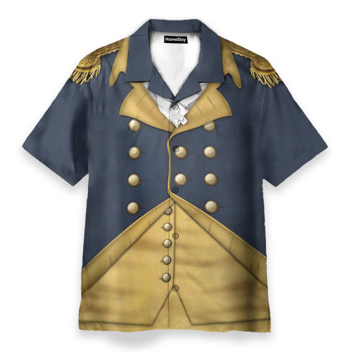 General George Washington Cosplay Costume - Hawaiian Shirt