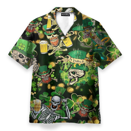 Irish St Patrick's Day Men's Button's Up Shirts - Hawaiian Shirt