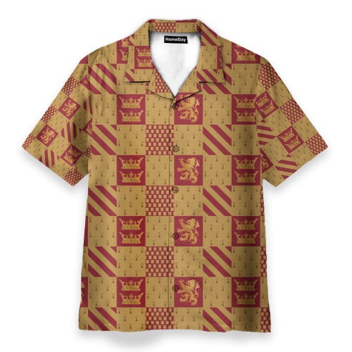 3D Harry Potter Gryffindor House Custom Cosplay Costume Hawaiian Shirt QT210723Lb