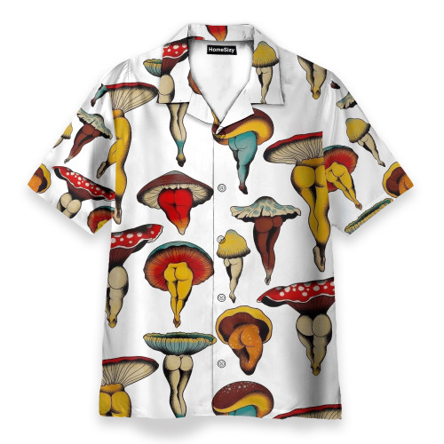 Sexy Mushroom Funny Button's Up Shirts - Hawaiian Shirt