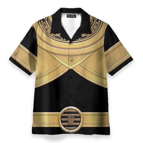 Power Rangers Zeo The Power of Gold Movie Cosplay Costume - Hawaiian Shirt