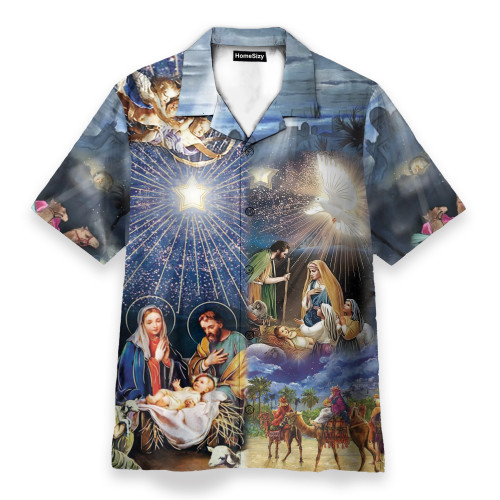 Amazing Jesus Was Born Christmas Day - Hawaiian Shirt